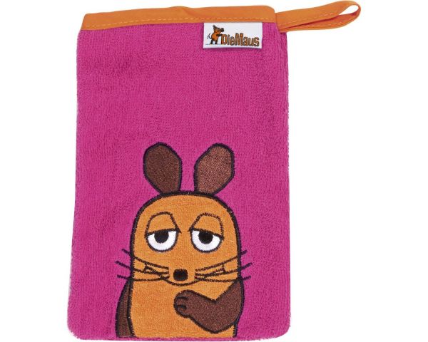 Playshoes - Waschhandschuh Die Maus pink
