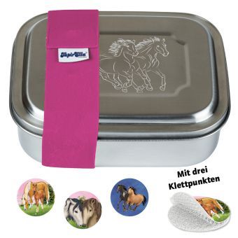 Edelstahl - Lunchbox Brotdose TapirElla Pferd - Lutz Mauder
