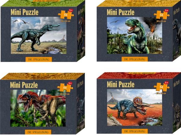Die Spiegelburg - Mini Puzzles T-Rex World (54 Teile)
